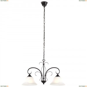 68410-2 Люстра подвесная Globo Aries, 2 плафона, черная платина