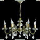 НСБ21-6х60-442 Флоренция/патина Люстра хрустальная подвесная ЭПИцентр