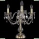 1402L/3/141-39/G Настольная лампа Bohemia Ivele Crystal (Богемия), 1402