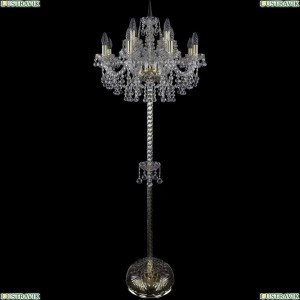 1409T2/8+4/195-165/G Торшер Bohemia Ivele Crystal (Богемия), 1409