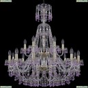 1410/12+6/300/XL-95/2d/G/V7010 Хрустальная подвесная люстра Bohemia Ivele Crystal
