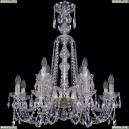 1402/8+4/240/XL-77/G Подвесная люстра Bohemia Ivele Crystal (Богемия), 1402