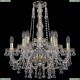 1409/6+3/195/h-63/G Подвесная люстра Bohemia Ivele Crystal (Богемия), 1409