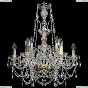1411/6+3/195/XL-65/G Подвесная люстра Bohemia Ivele Crystal (Богемия), 1411