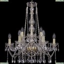 1413/6+3/200/h-66/G Подвесная люстра Bohemia Ivele Crystal (Богемия), 1413