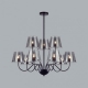 6570/9C Люстра на штанге LUMION, Smoky Moderni