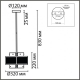 8007/3 Светильник подвесной LUMION, Moderni Zarina