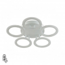 8027/55CL Потолочная диммируемая люстра с пультом ДУ LUMION, Kalifa Ledio