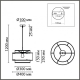 8043/1 Светильник подвесной LUMION, Launa Moderni
