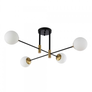 FIDEL PL4 BLACK Потолочная люстра Crystal Lux, FIDEL