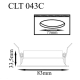 CLT 043C WH Встраиваемый светильник Crystal Lux, CLT 043