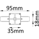 CLT 0.211 01 WH Соединитель прямой для однофазного шинопровода CLT 0.211 Crystal Lux, CLT 0.211