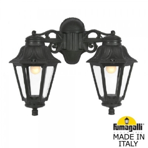 E22.141.000.AXF1RDN Светильник уличный настенный Fumagalli, Porpora/Anna