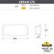AB3.000.000.AXP1L Уличный настенный светильник Fumagalli, Abram