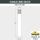 DR3.575.000.AXU1L Садовый светильник-столбик Fumagalli, Carlo Deco