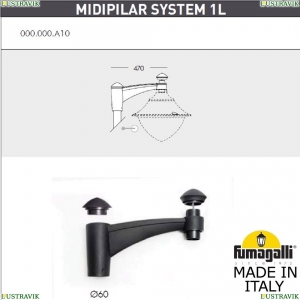 000.000.A10.A0 Консоль для паркового фонаря Fumagalli (Фумагали), Консоль Midipilar