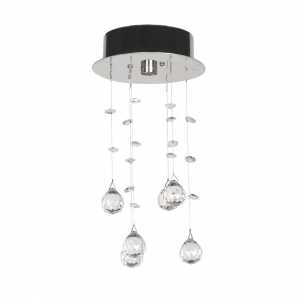 Tesoro H 1.4.15.200 N Хрустальная потолочная люстра Dio D`arte (Дио Дарте), Asfour, Tesoro Nickel