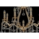 Isola E 1.1.8.600 G Хрустальная подвесная люстра Dio D`arte (Дио Дарте), Elite, Isola Gold
