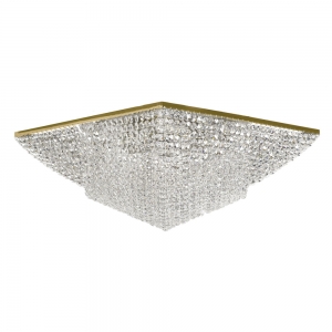Ferrara E 1.2.50.100 G Хрустальная потолочная люстра Dio D`arte (Дио Дарте), Elite, Ferrara Gold