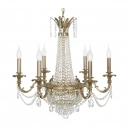 Ancona E 1.6.6.600 GB Хрустальная подвесная люстра Dio D`arte (Дио Дарте), Elite, Ancona Gold