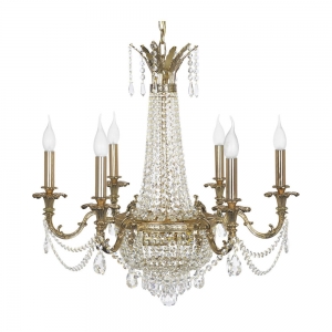 Ancona E 1.6.6.600 GB Хрустальная подвесная люстра Dio D`arte (Дио Дарте), Elite, Ancona Gold