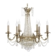 Ancona E 1.6.6.600 GB Хрустальная подвесная люстра Dio D`arte (Дио Дарте), Elite, Ancona Gold