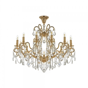 Isola E 1.1.12.600 G Хрустальная подвесная люстра Dio D`arte (Дио Дарте), Elite, Isola Gold
