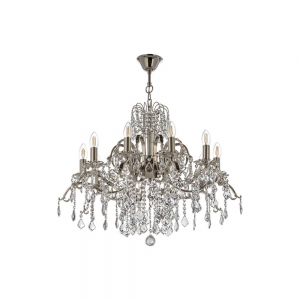 Alessandria E 1.1.10.600 N Хрустальная подвесная люстра Dio D`arte (Дио Дарте), Elite, Alessandria Nickel