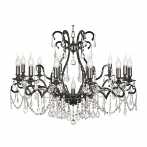Isola E 1.1.12.600 NB Хрустальная подвесная люстра Dio D`arte (Дио Дарте), Elite, Isola Nickel black