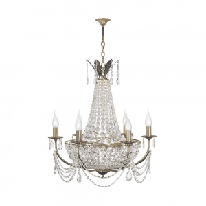 Recetto E 1.6.6.199 GH Хрустальная подвесная люстра Dio D`arte (Дио Дарте), Elite, Recetto Gold