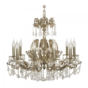 Sorrento E 1.1.10.600 G Хрустальная подвесная люстра Dio D`arte (Дио Дарте), Elite, Sorrento Gold