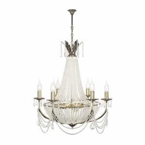 Recetto E 1.6.6.100 GH Хрустальная подвесная люстра Dio D`arte (Дио Дарте), Elite, Recetto Gold
