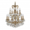 Aosta E 1.1.15.200 G Хрустальная подвесная люстра Dio D`arte (Дио Дарте), Asfour, Aosta Gold