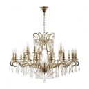 Isola E 1.1.24.200 G Хрустальная подвесная люстра Dio D`arte (Дио Дарте), Asfour, Isola Gold