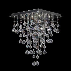 Tesoro H 1.4.40.104 N Каскадная хрустальная люстра Dio D`arte (Дио Дарте), Elite, Tesoro Nickel