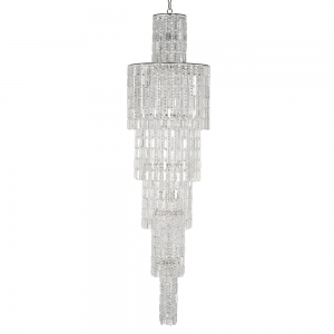 Bergamo E 1.11.50.200 N Каскадная хрустальная люстра Dio D`arte (Дио Дарте), Asfour, Bergamo Nickel