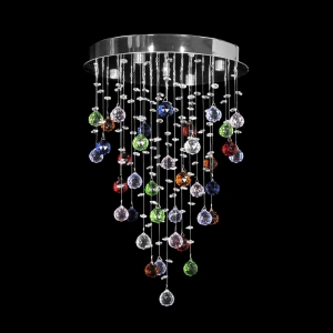 Tesoro H 1.4.35.213 N Каскадная хрустальная люстра Dio D`arte (Дио Дарте), Asfour, Tesoro Nickel