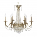 Ancona E 1.6.6.200 GB Хрустальная подвесная люстра Dio D`arte (Дио Дарте), Asfour, Ancona Gold