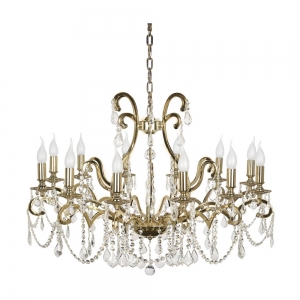 Isola E 1.1.12.200 G Хрустальная подвесная люстра Dio D`arte (Дио Дарте), Asfour, Isola Gold