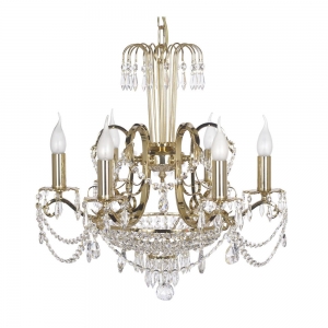 Alessandria E 1.1.6.600 G Хрустальная подвесная люстра Dio D`arte (Дио Дарте), Elite, Alessandria Gold