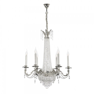 Ancona E 1.6.6.200 SB Хрустальная подвесная люстра Dio D`arte (Дио Дарте), Asfour, Ancona Silver