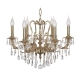 Aosta E 1.1.6.600 G Хрустальная подвесная люстра Dio D`arte (Дио Дарте), Elite, Aosta Gold
