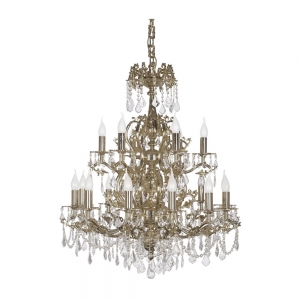 Sorrento E 1.1.18.200 G Хрустальная подвесная люстра Dio D`arte (Дио Дарте), Asfour, Sorrento Gold