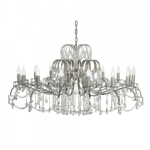 Alessandria E 1.1.L.16.200 N Хрустальная подвесная люстра Dio D`arte (Дио Дарте), Asfour, Alessandria Nickel