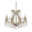 Isola E 1.1.8.200 G Хрустальная подвесная люстра Dio D`arte (Дио Дарте), Asfour, Isola Gold