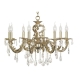 Siena E 1.1.8.600 G Хрустальная подвесная люстра Dio D`arte (Дио Дарте), Elite, Siena Gold