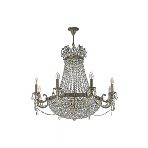 Lodi E 1.6.8.600 A Хрустальная подвесная люстра Dio D`arte (Дио Дарте), Elite, Lodi Antique