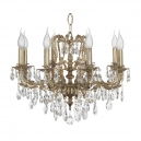 Aosta E 1.1.8.600 GB Хрустальная подвесная люстра Dio D`arte (Дио Дарте), Elite, Aosta Gold black