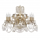 Alessandria E 1.1.10.299 G Хрустальная подвесная люстра Dio D`arte (Дио Дарте), Asfour, Alessandria Gold