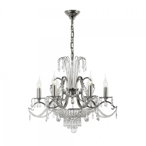 Alessandria E 1.1.6.200 N Хрустальная подвесная люстра Dio D`arte (Дио Дарте), Asfour, Alessandria Nickel